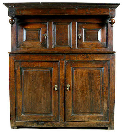 Bonhams : A 17th century oak court cupboard