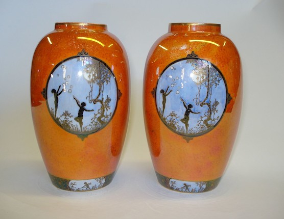Sold at Auction: Carltonware Art Deco orange lustre butterfly