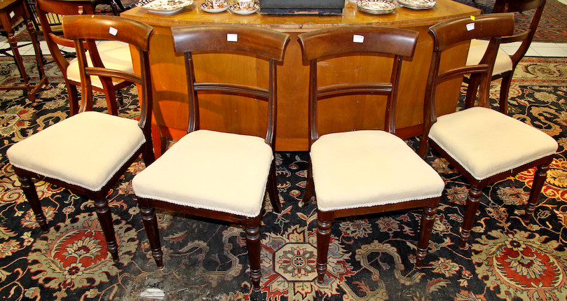 Bonhams A Set Of Six Victorian Mahogany Bar Back Dining Chairs