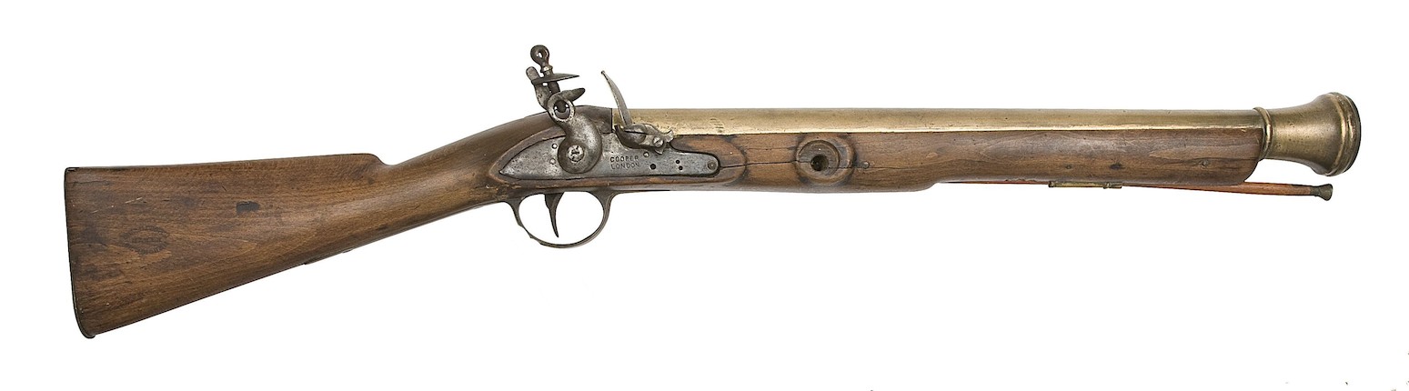 Bonhams : A Flintlock Brass-Mounted Blunderbuss-Pistol