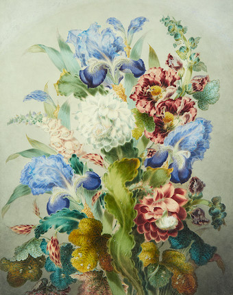 Bonhams : James Holland, RWS (British, 1799-1870) Still life of flowers