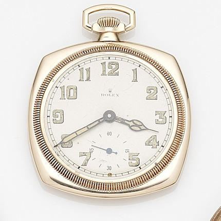 rolex 9ct gold pocket watch