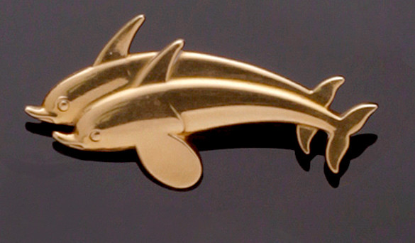 Georg jensen online dolphin brooch