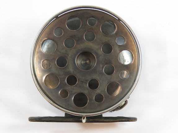 Bonhams : A Hardy 'Perfect' alloy fly reel 1912 check 4½ in.