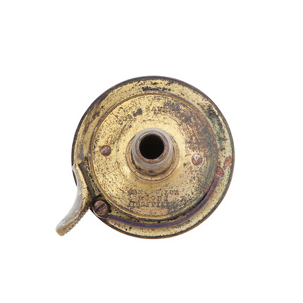 Antique Brass Powder Flask - 5 For Sale on 1stDibs