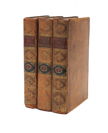 Bonhams : SMITH (ADAM) The Wealth of Nations, 3 vol., A. Strahan, and T ...