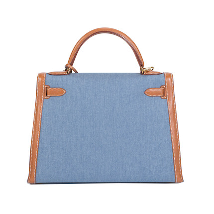 hermes denim bag