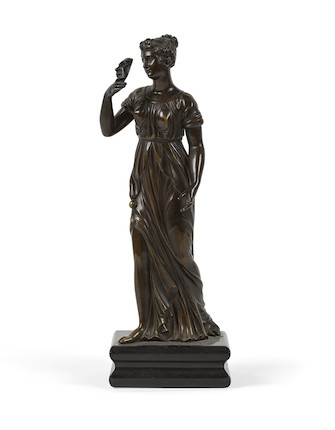 Bonhams Cornette de Saint Cyr : Figure en bronze représentant Thalie