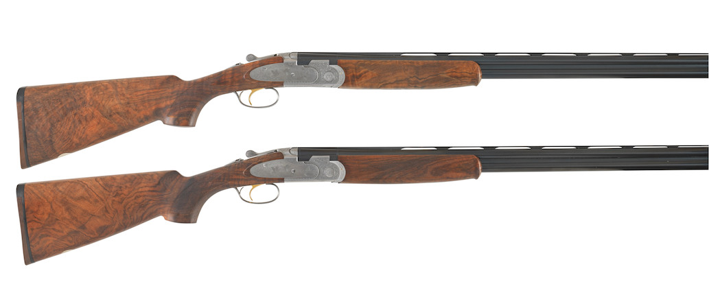 Bonhams : A pair of 20-bore '687 EELL' single-trigger over-and-under ...