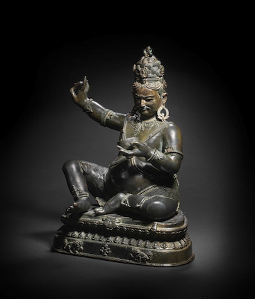 Bonhams Cornette de Saint Cyr : STATUETTE DE TSANGNYON HERUKA EN ...