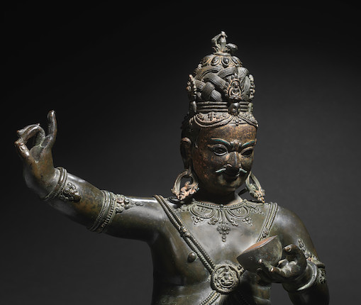 Bonhams Cornette de Saint Cyr : STATUETTE DE TSANGNYON HERUKA EN ...