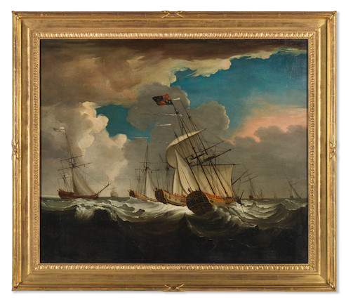 Bonhams : Attributed to Richard Wright A Royal yacht and other shipping ...