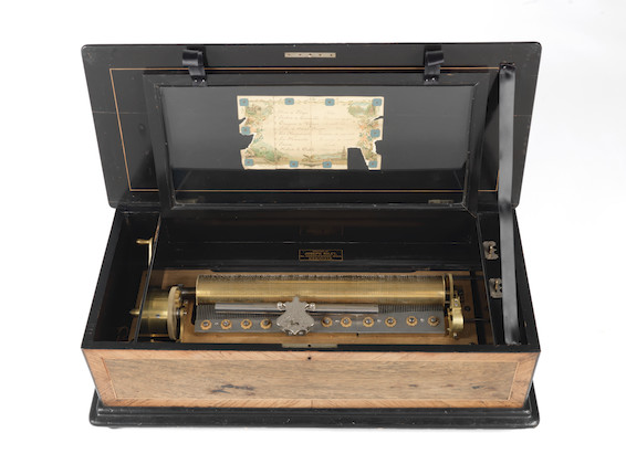 Bonhams : A Thomas Dawkins Mandolin Cylinder Musical Box, Swiss, late ...