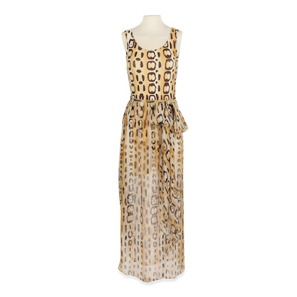 Bonhams : Elizabeth Debicki (as Princess Diana) A leopard print