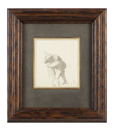 Bonhams : HONORÉ DAUMIER (1808-1879) Sancho Pansa et son âne (Executed ...