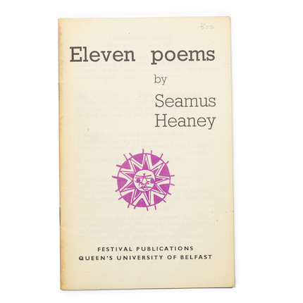 Bonhams : HEANEY (SEAMUS) Eleven Poems, FIRST EDITION, FIRST ISSUE ...