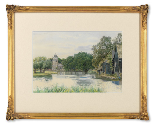 Bonhams : William Fraser Garden (British, 1856-1921) The Bridge at St ...