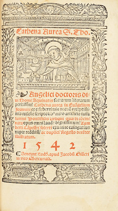 Bonhams : DUNS SCOTUS (JOHN) Super primo -quarto Sententiarum, Venice ...