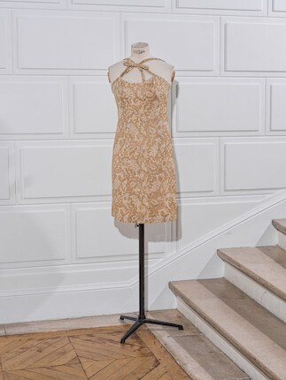 Ted LAPIDUS, collection Couture, circa 1966/1968. Robe de cockta