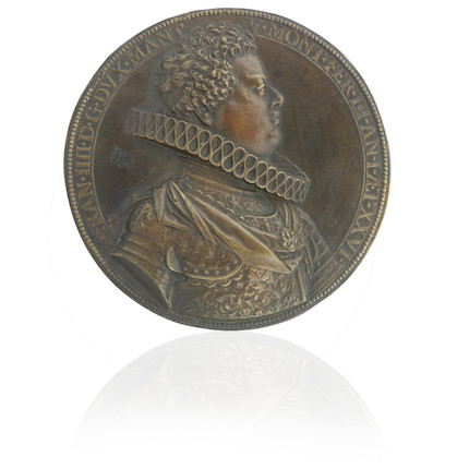 A bronze medallion of Francis IV Gonzaga, Duke of Mantua (1586-1612) image 1