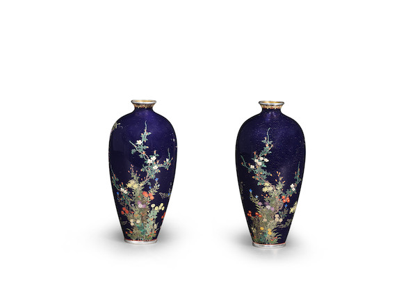 Bonhams : ATTRIBUTED TO THE HAYASHI KODENJI WORKSHOP OF NAGOYA A Pair ...