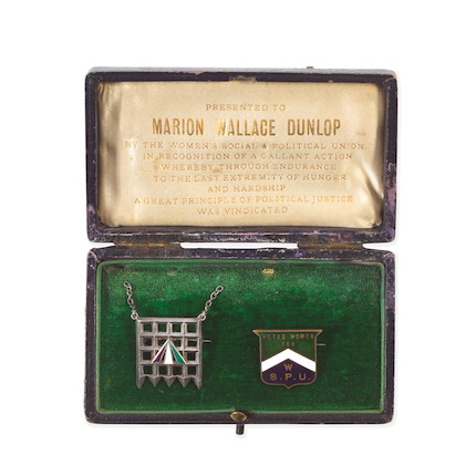 Bonhams : SUFFRAGETTES â013 HOLLOWAY BROOCH Silver 'Portcullis' or ...