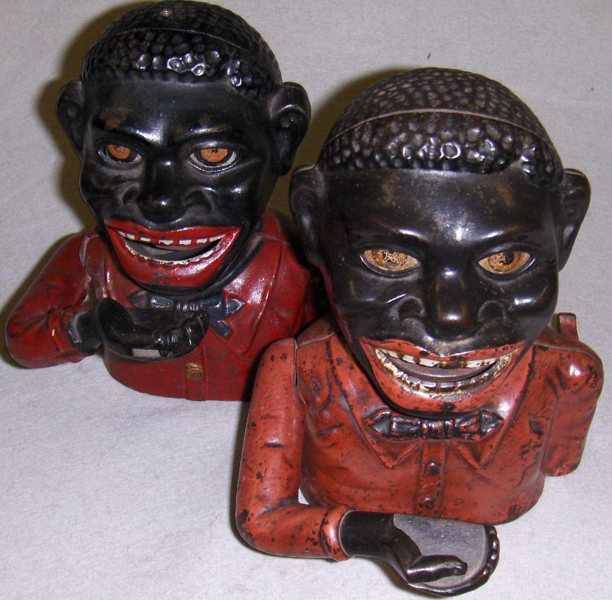 ICONIC CAST-IRON SLOT MACHINE KNOWN AS JOLLY NIGGER BANK