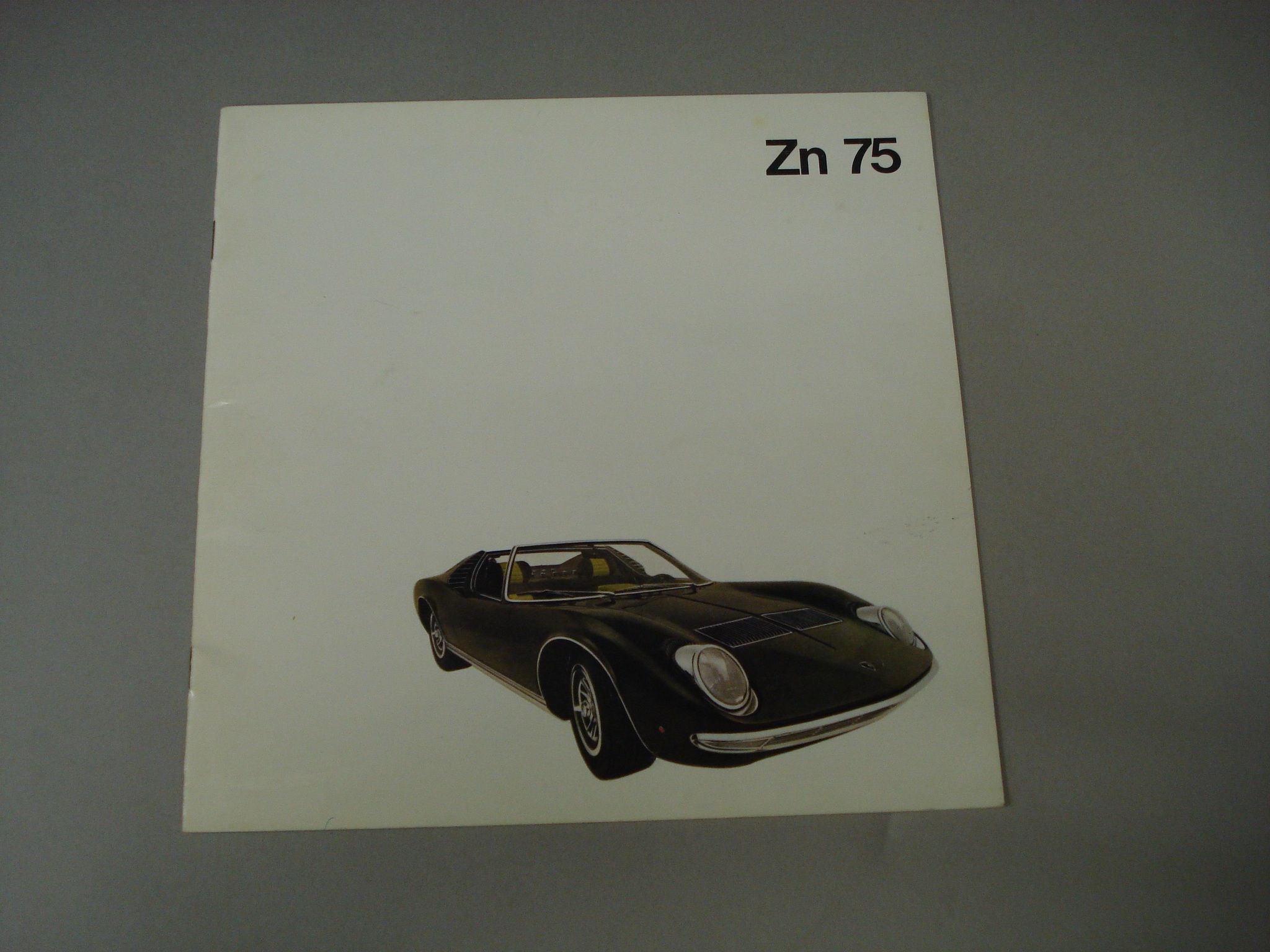Bonhams Cars : A Lamborghini Miura ZN 75 brochure,