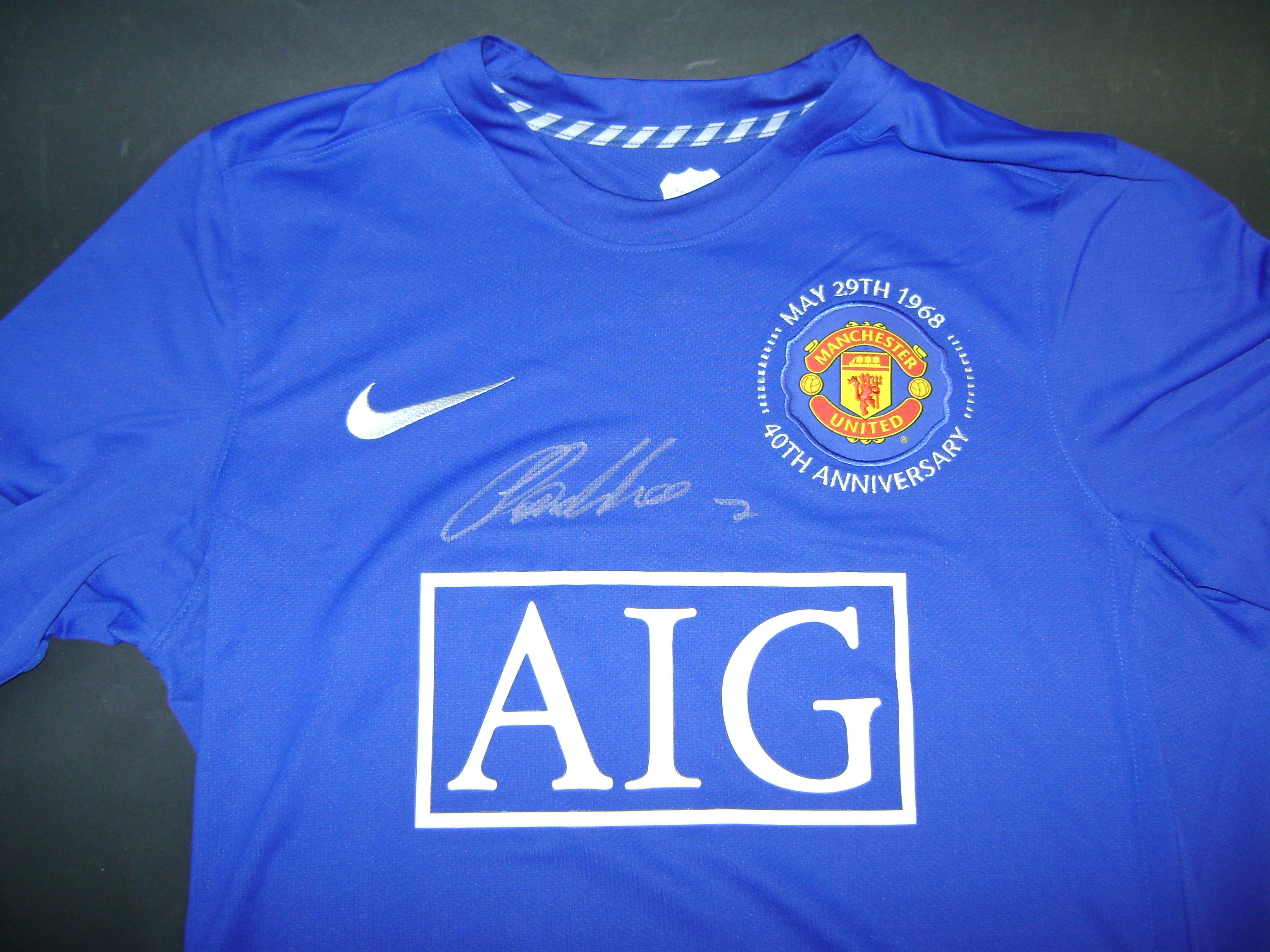 Manchester united 40th anniversary shirt on sale