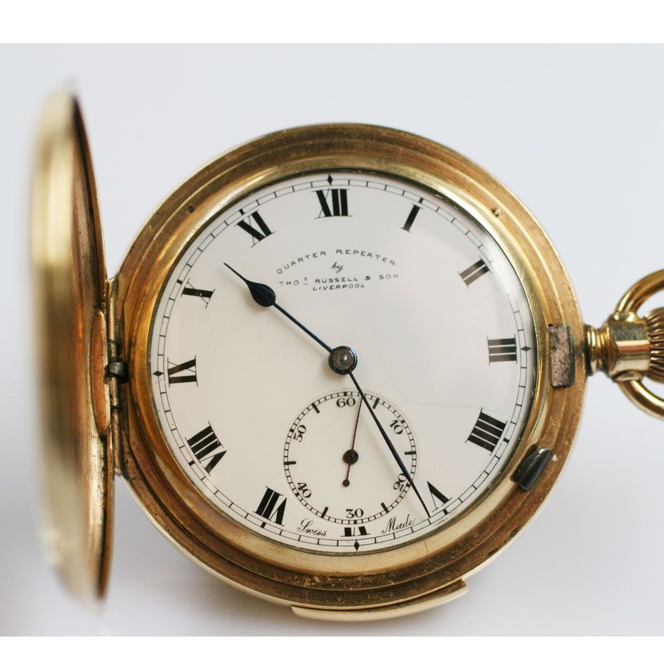 Bonhams Thomas Russell Sons: A keyless wind quarter repeater