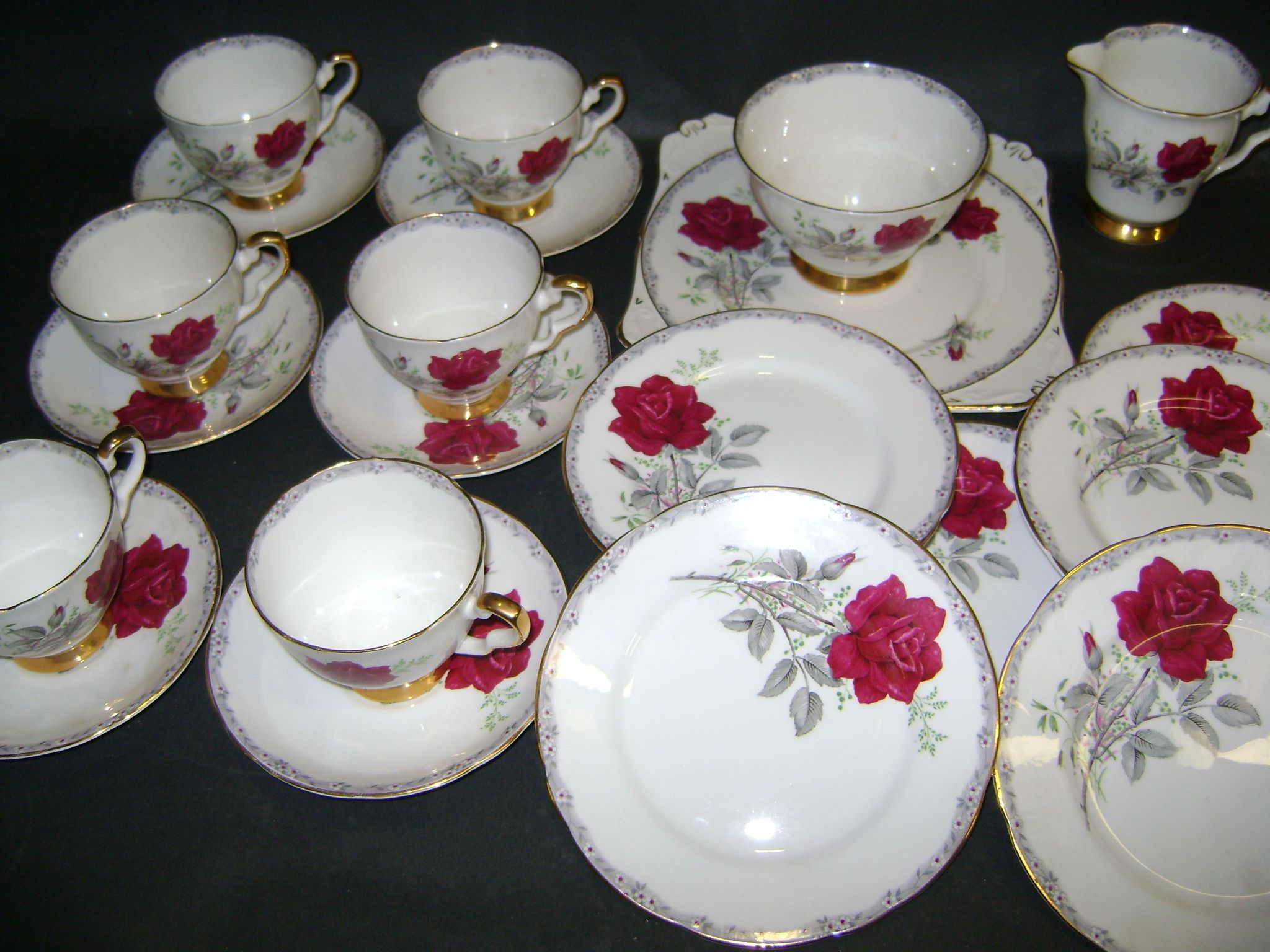 Bonhams Royal Stafford Stanley Matthews tea service