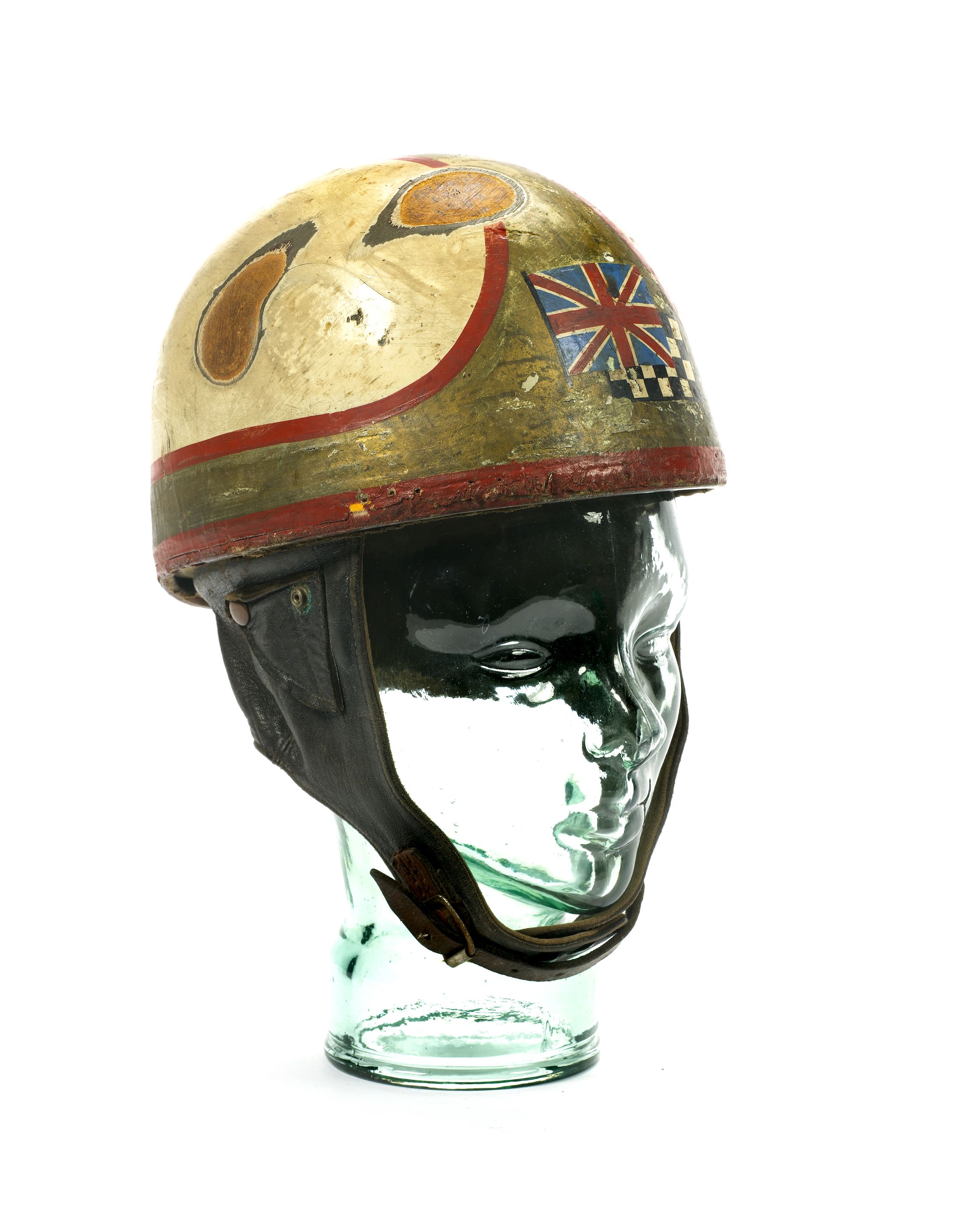 Bonhams Cars Mike Hailwood – a 1963 'pudding basin' crash helmet,