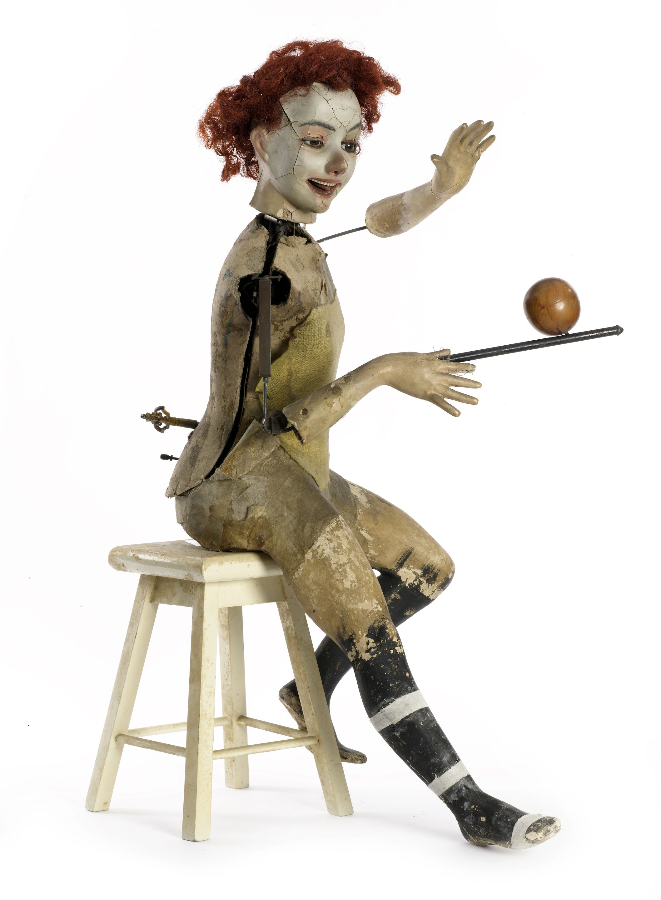 Jouet Mécanique H.Z. ALLEMAGNE - Clown Jongleur Vintage (ne Fonctionne Pas)