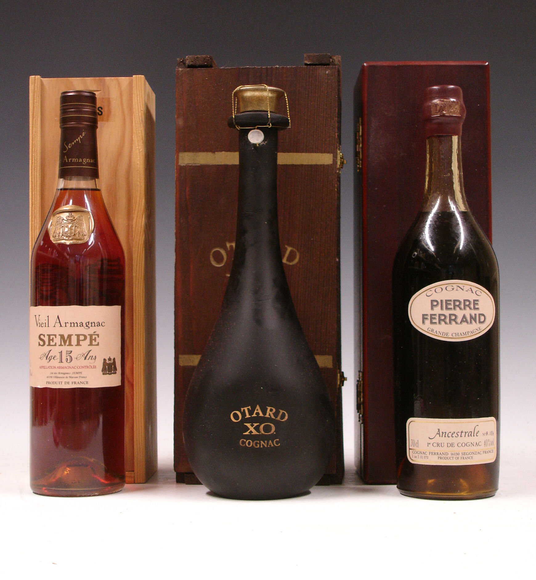Bonhams : Armagnac Sempe-15 year old Otard X O Pierre Ferrand 