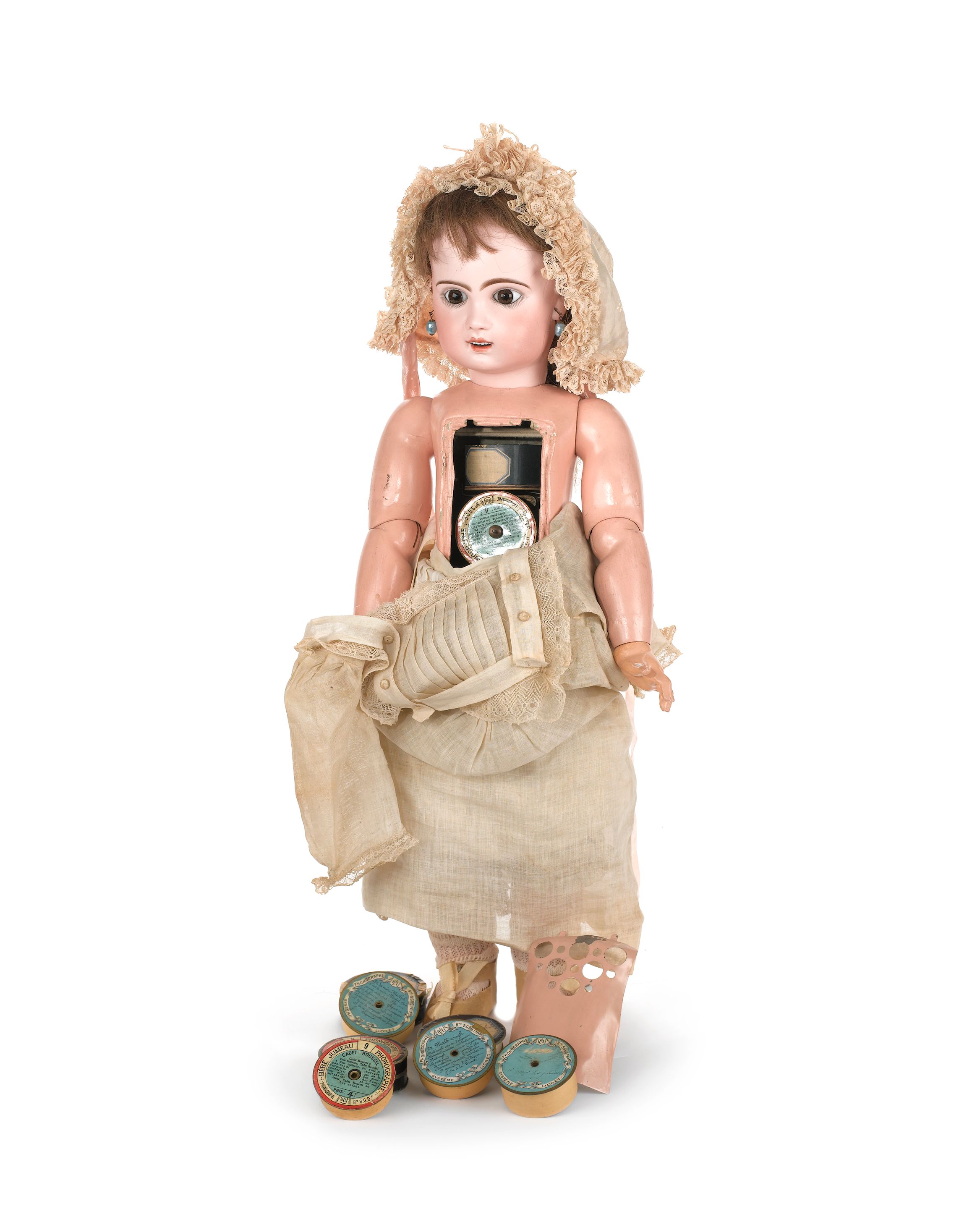 Bonhams A Rare Bébé Jumeau Lioret phonograph doll, Movement