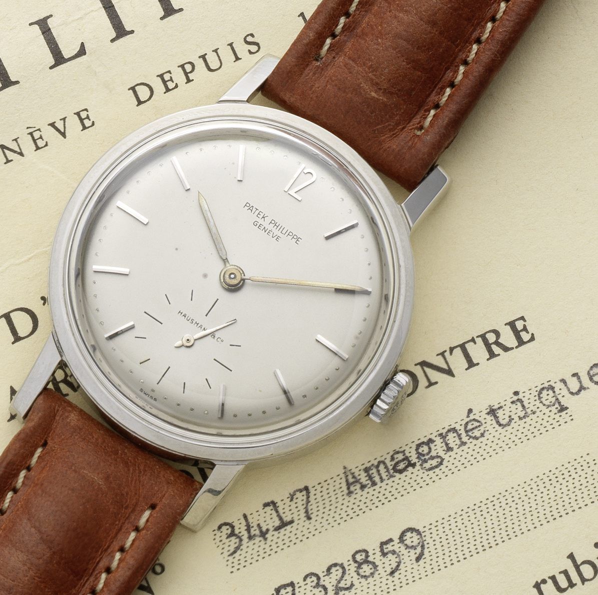Bonhams Patek A fine and rare steel automatic