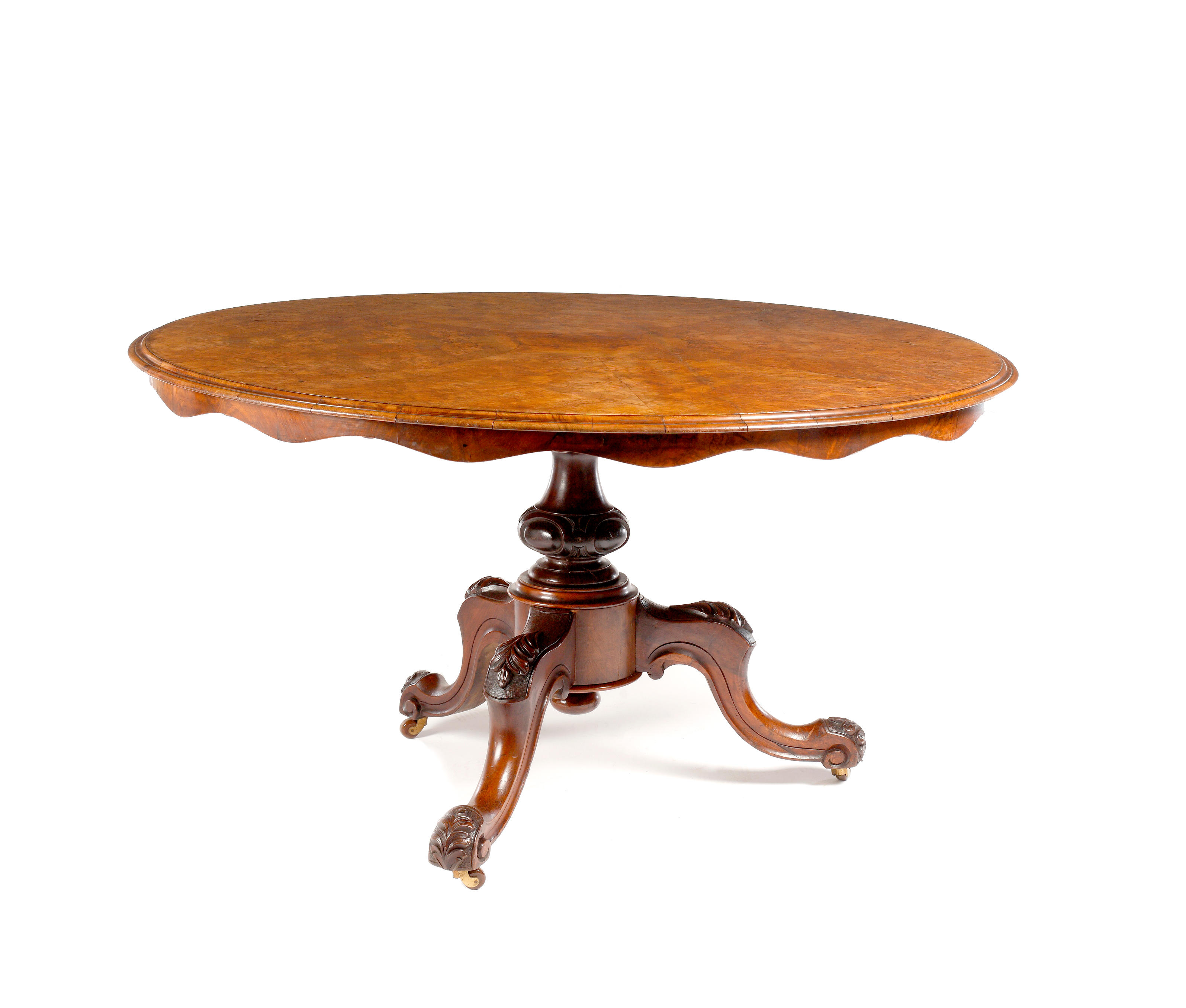 Bonhams A Victorian Walnut Circular Breakfast Table 3556