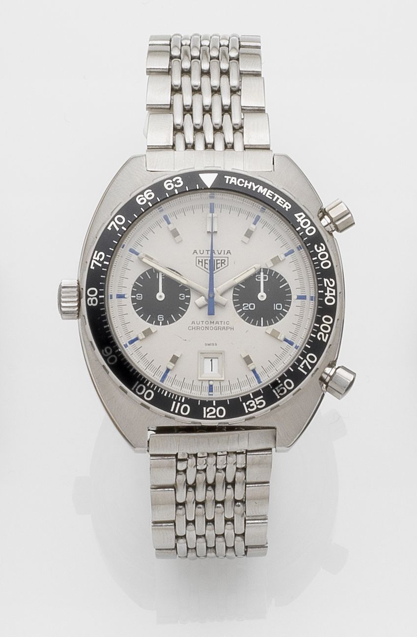 Bonhams A stainless steel automatic chronograph bracelet