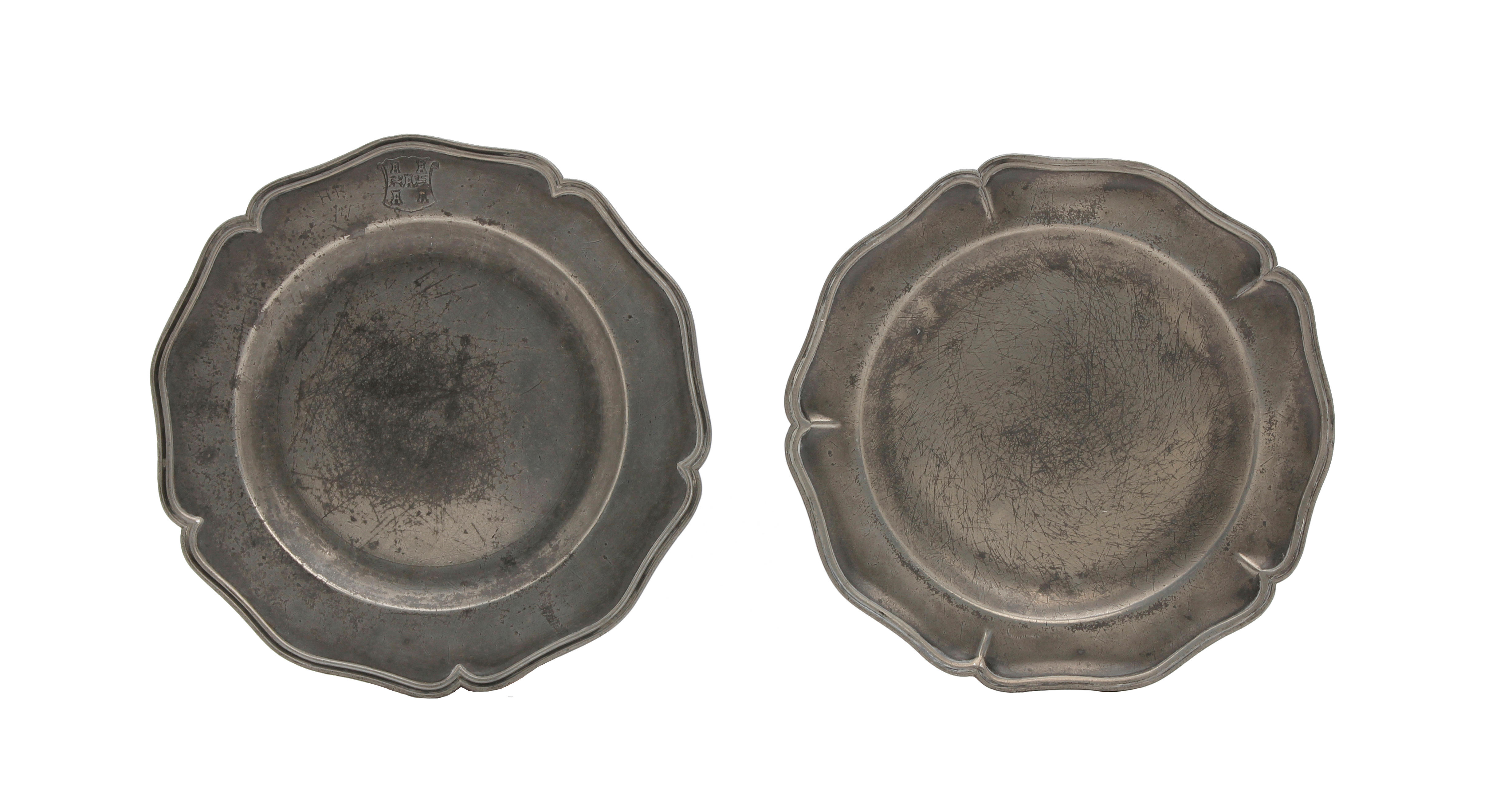 18th Century French Pewter Plate with Portrait of Napoleon