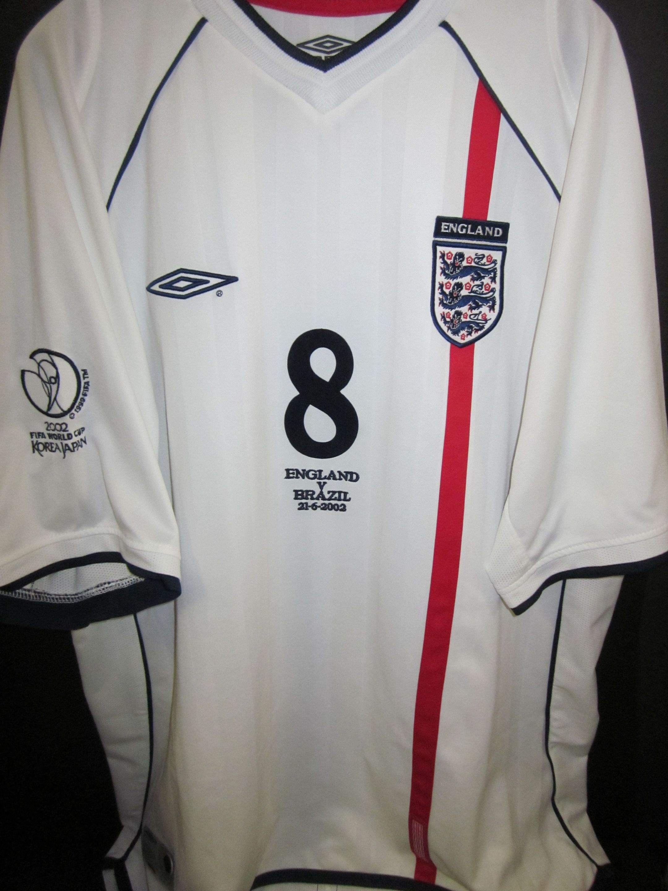 Bonhams : 2002 World Cup quarter final Paul Scholes match worn 