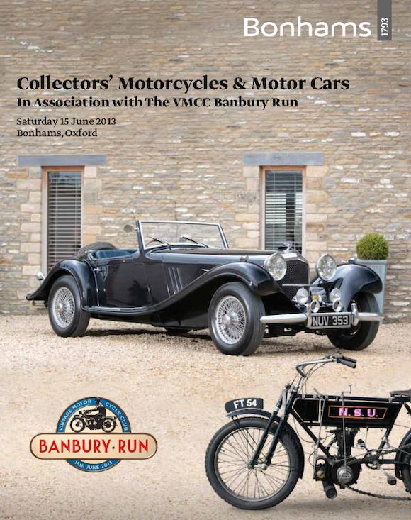 Bonhams Cars : The Banbury Run Sale, Collectors' Motorcycles and Motor Cars