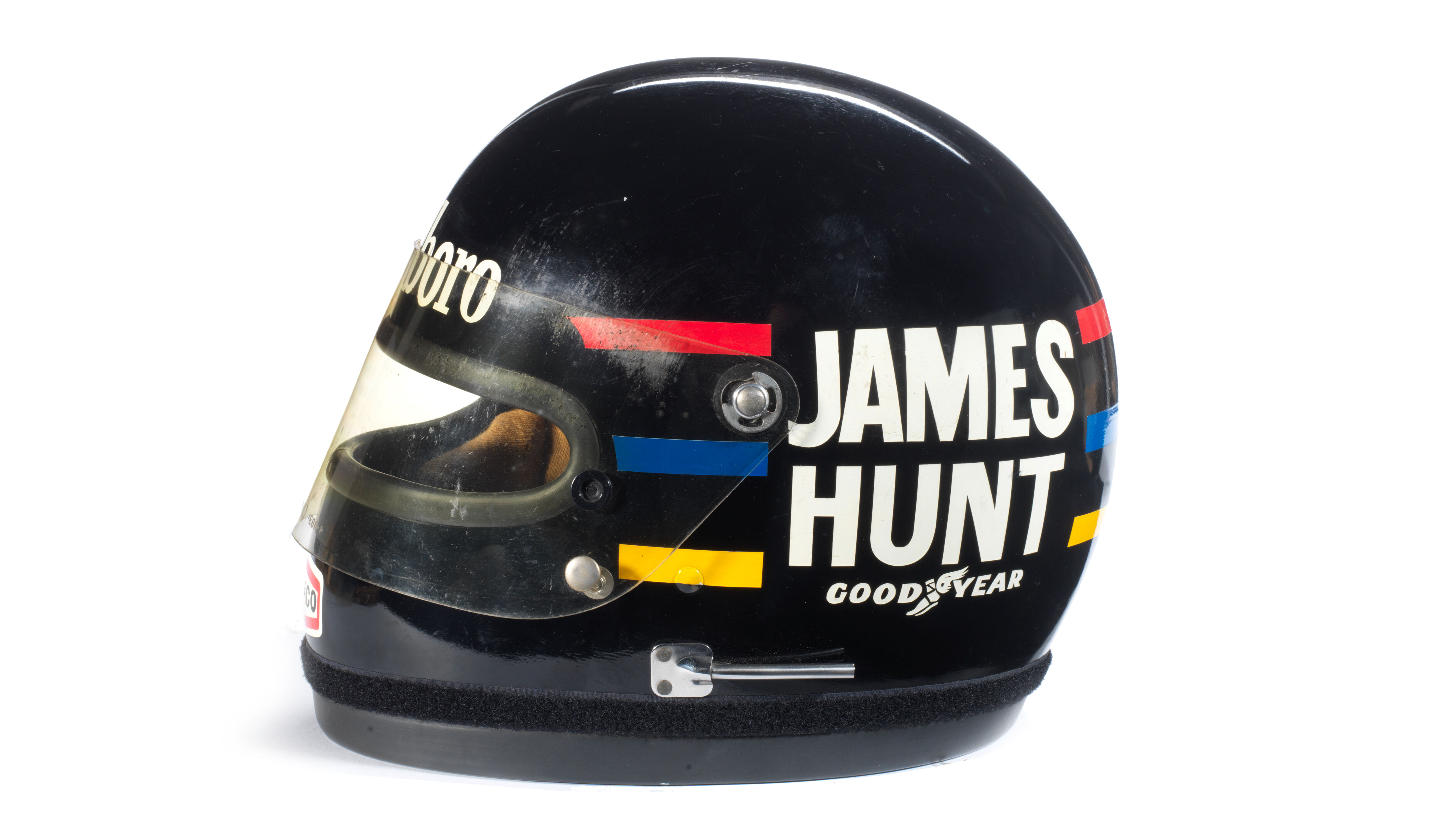 Casque Miniature James Hunt 1976 - Échelle 1:8 - Réplique Collector - Neuf En Boîte