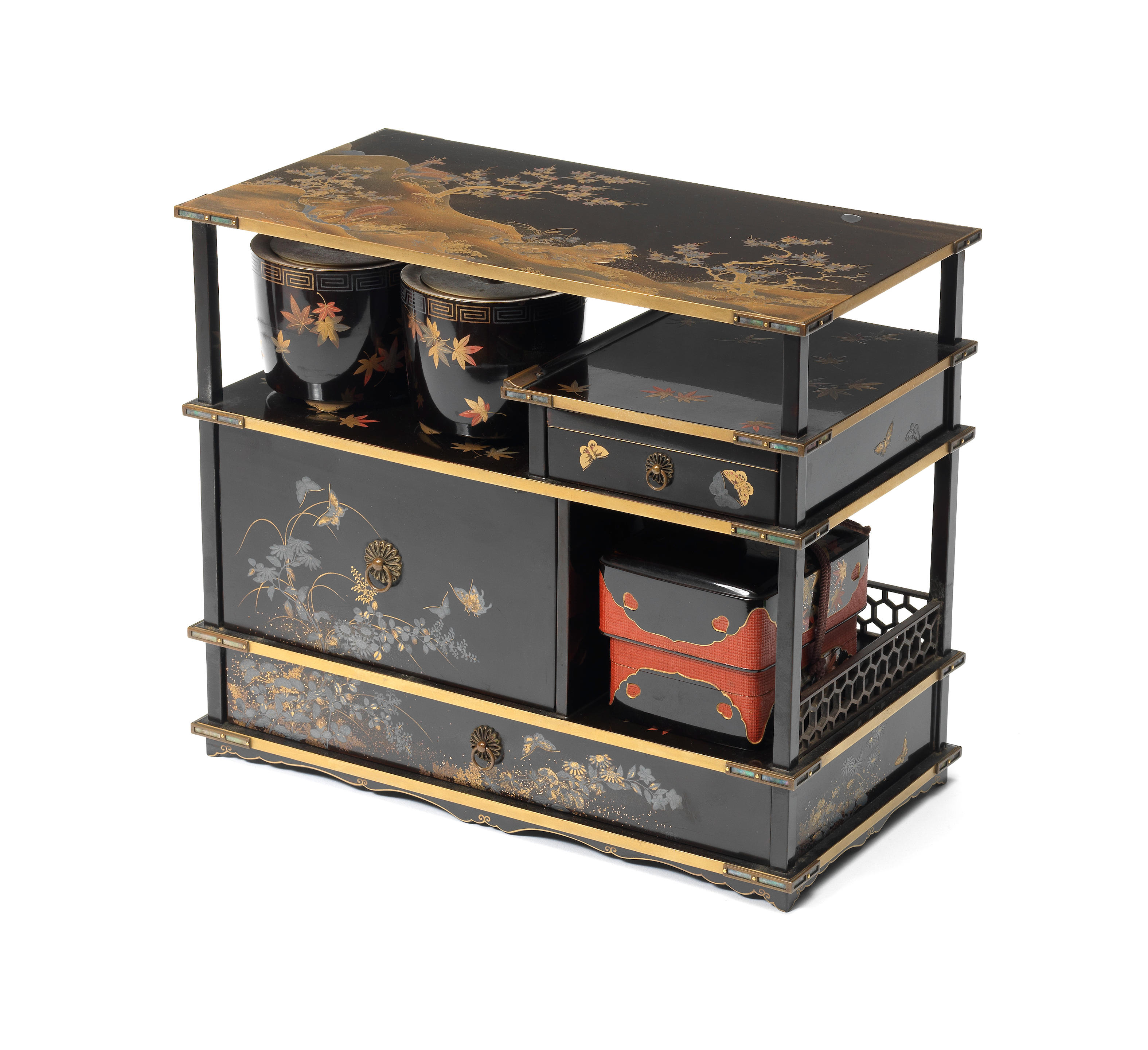 Japanese Lacquer Kodogu-Bako Box