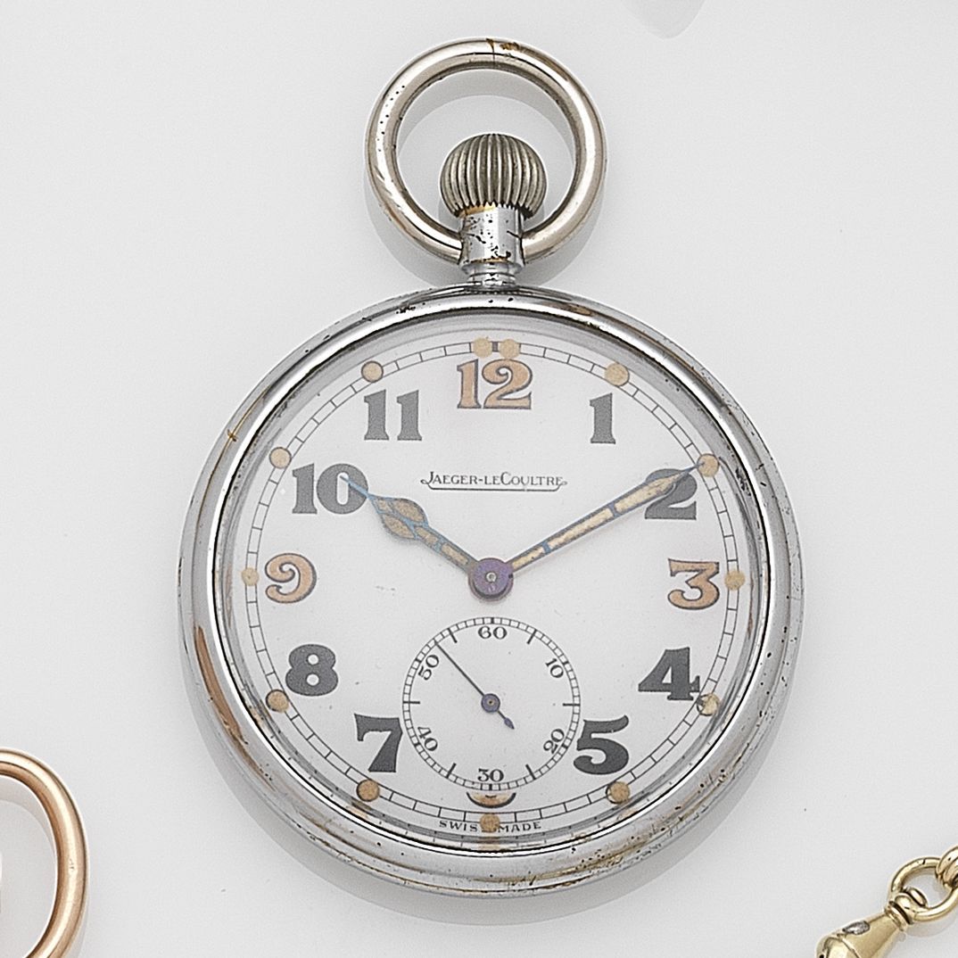 Bonhams A stainless steel keyless wind