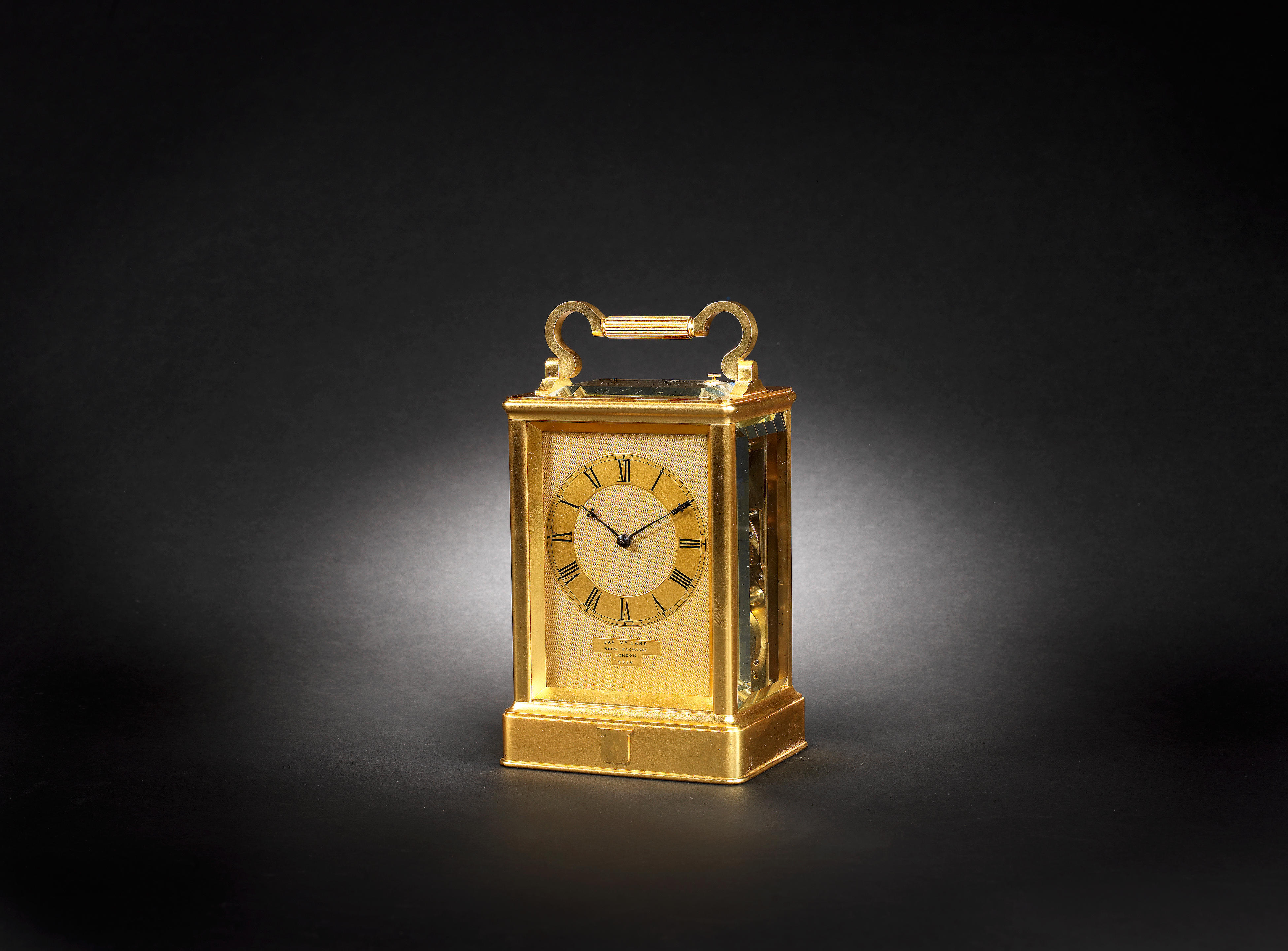 A French gilt-brass carriage clock Circa Last quarter of the 19th Century