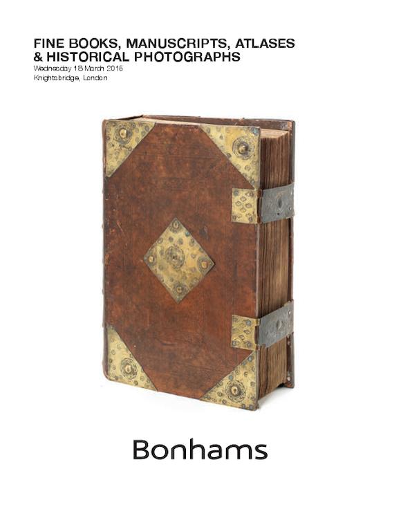 Fine Books, Manuscripts, Atlases & Historical Photographs - Bonhams