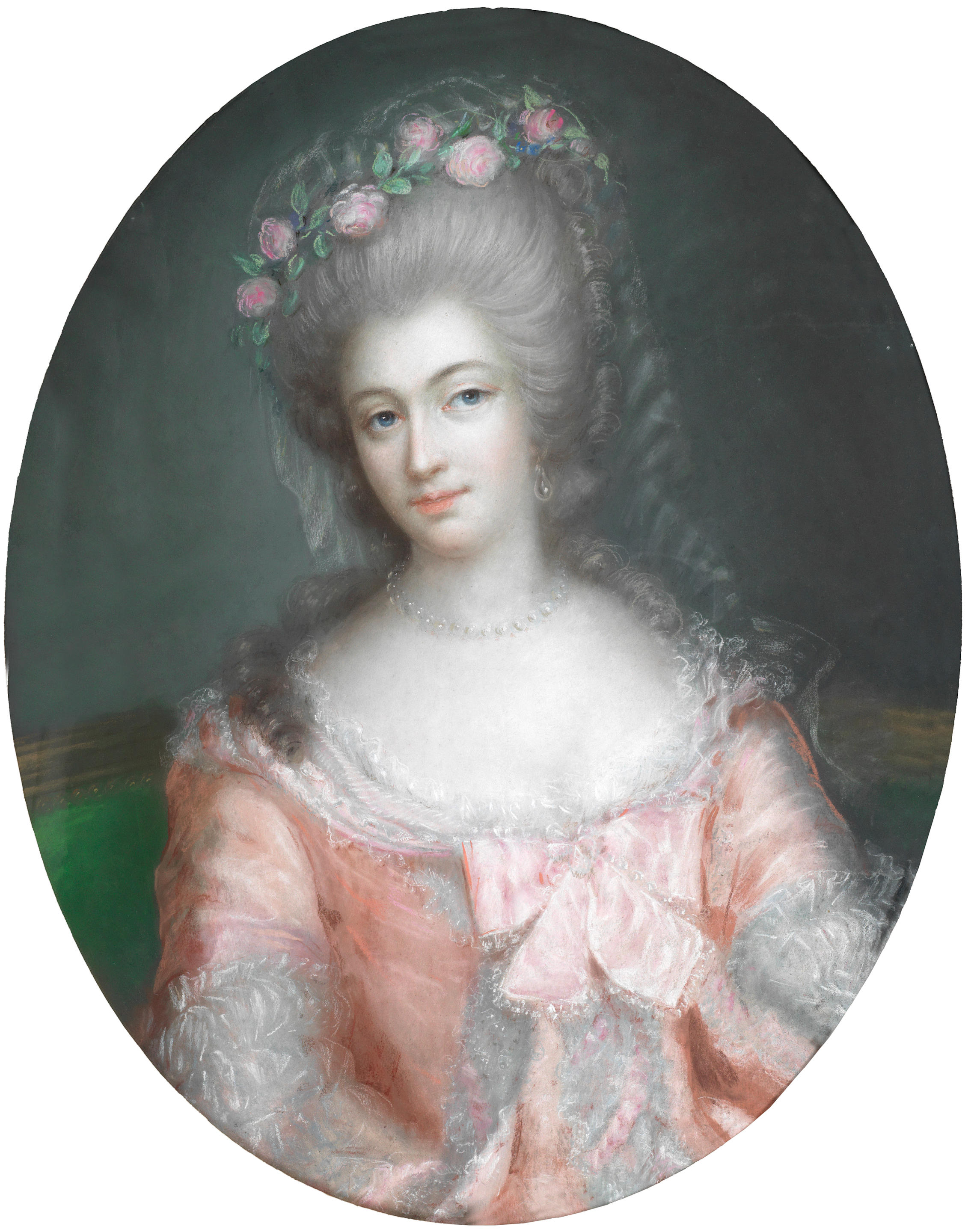 Bonhams : French school, 19th century Portrait of a lady, thought