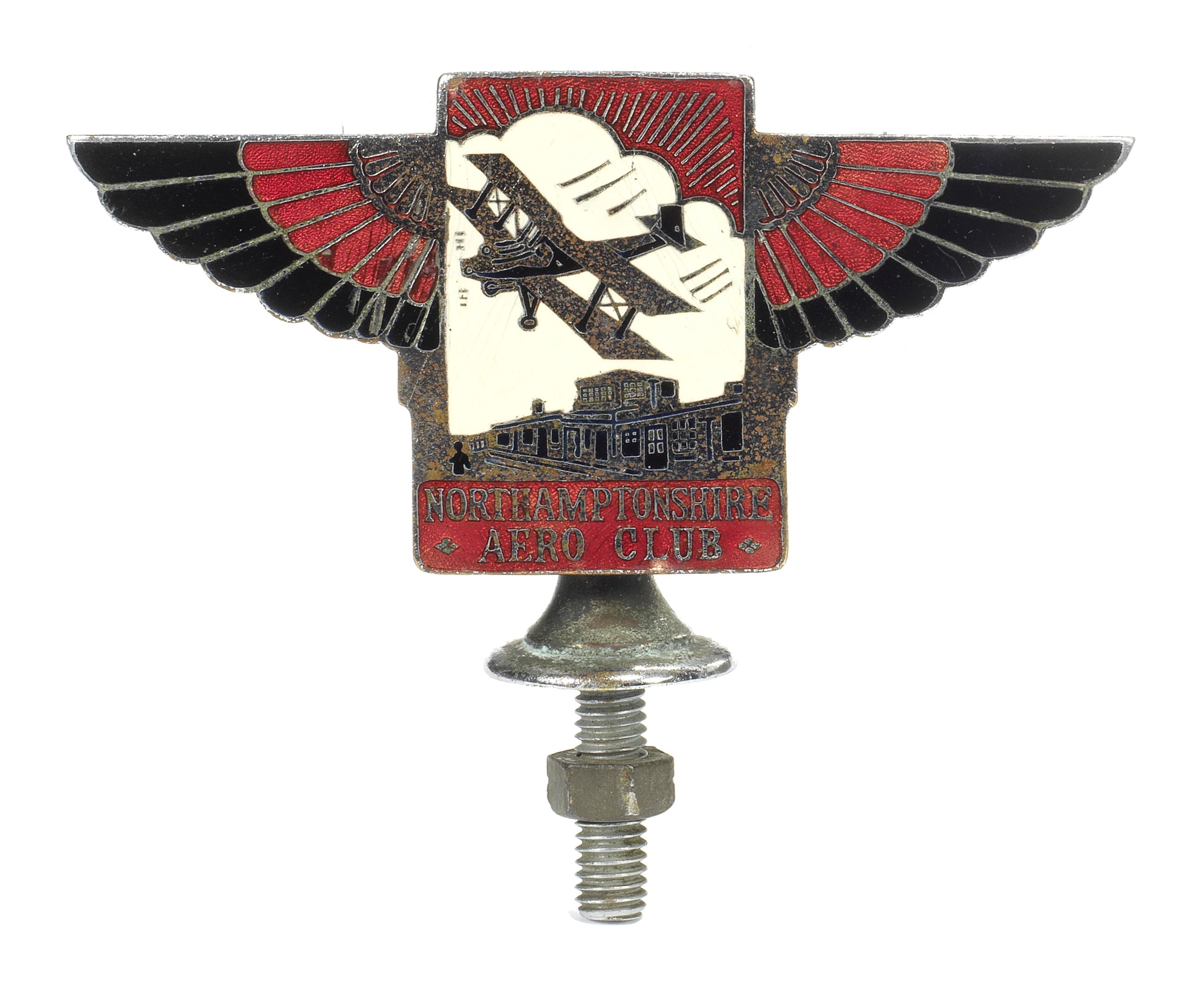 Bonhams Cars A Northamptonshire Aero Club member's enamel badge