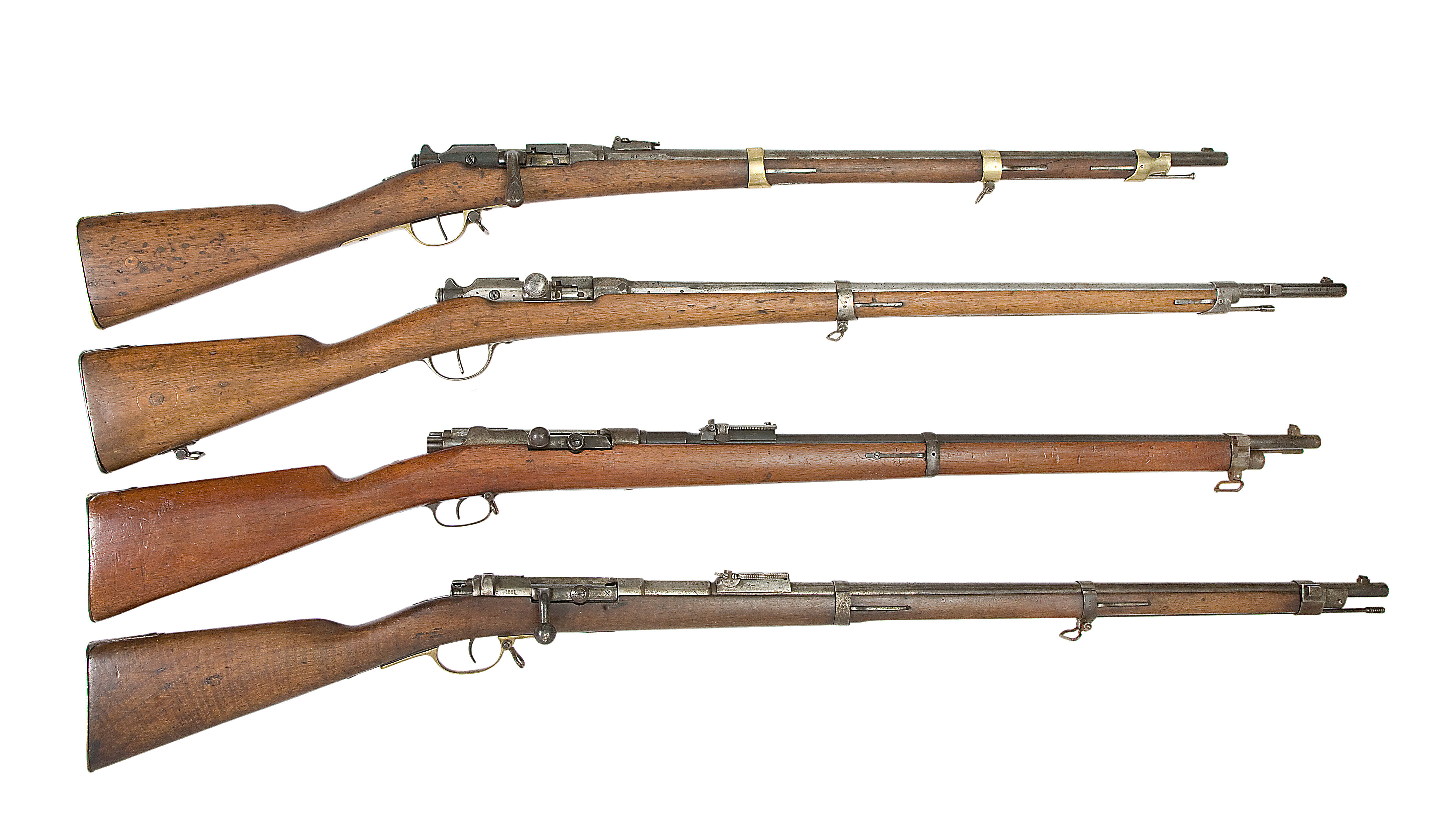 Bonhams : A French Gras 11MM Bolt-Action Centre-Fire 1874 Model ...