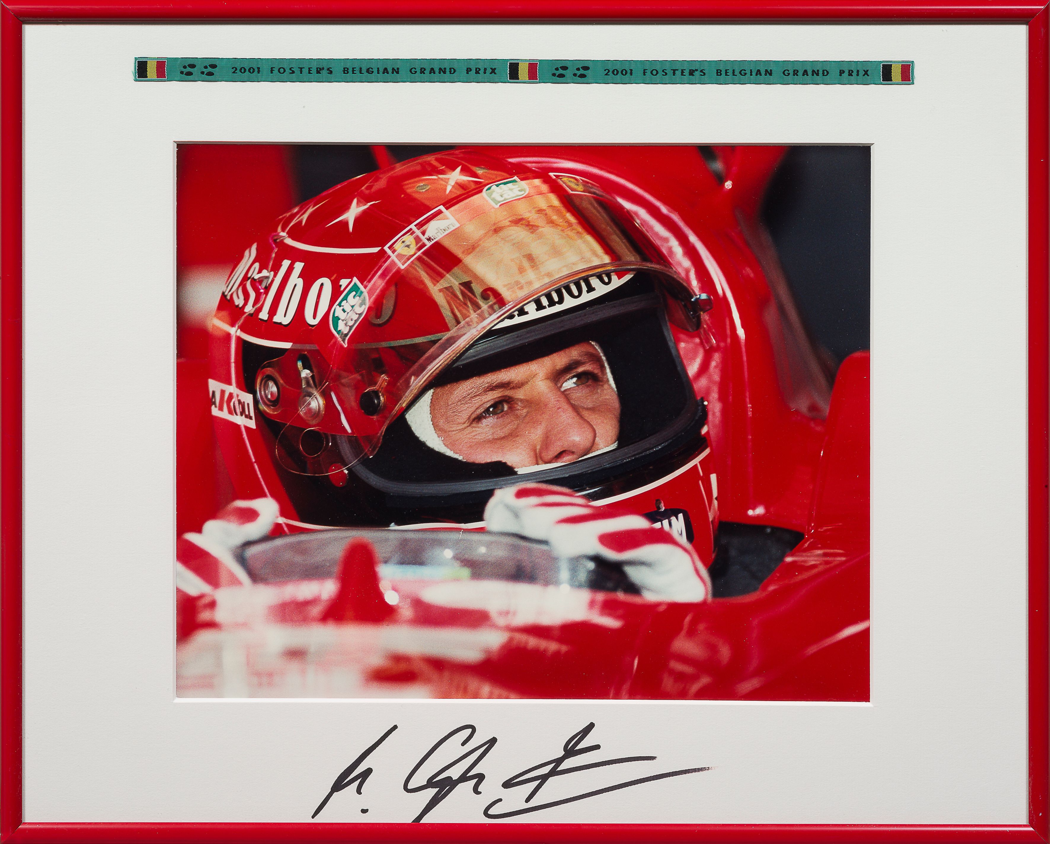 Autographe Authentique De Michael Schumacher Ferrari - Signé - Années 2000 - Très Bon état